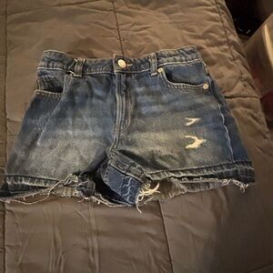 Wonder Nation Blue Distressed Jean Shorts